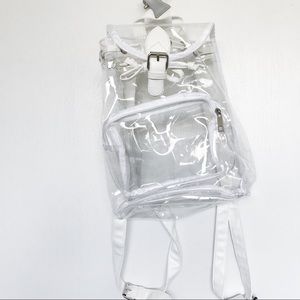 Brandy Melville clear vinyl backpack